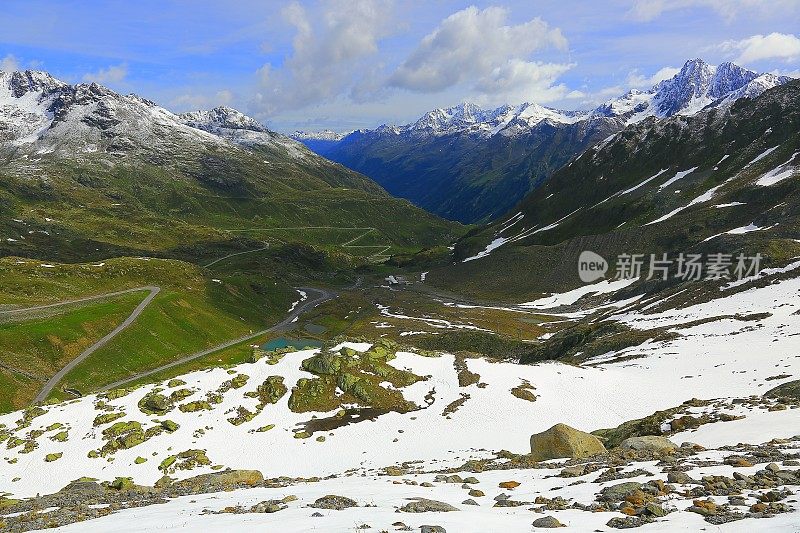 奥地利泰洛景观，Hohe Tauern峰，KAUNERTAL冰川路